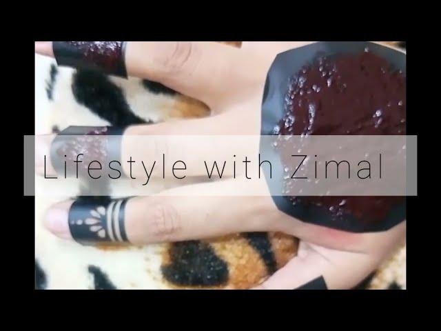 how to apply mehndi stickers on hand|| Apply mehndi with stencils || mehndi design by zimal fatima||