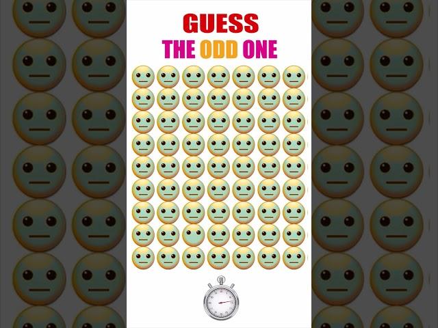 Find the Odd One Emoji Quizzes Brain Guess Challenge 113   #shorts