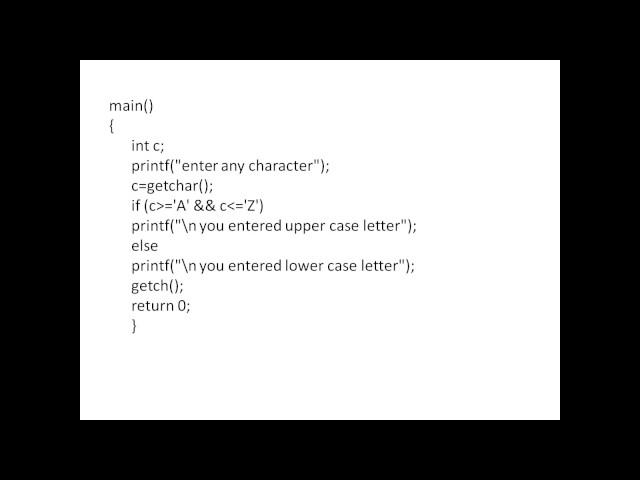 getchar function in c language