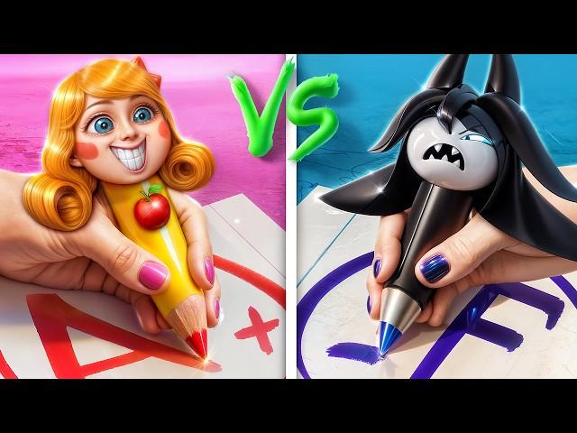 Мисс Циркуль vs Мисс Делайт! Хорошая vs Плохая Учительница! Бумажное Образование и Поппи Плейтайм 3