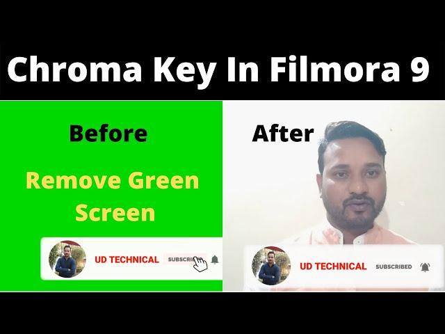 How To Use Chroma Key In Filmora 9| Green Screen Remove In Wondershare filmora | #subscribeanimation