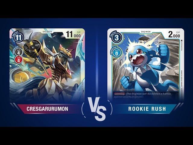 Red Cresgarurumon vs Rookie Rush - TrueChampionSteven