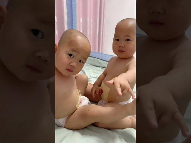 Brother Kisses Crying Twin Brother #baby #cute #funny #cutebaby #viral#sweetheart#funnybaby#brothers