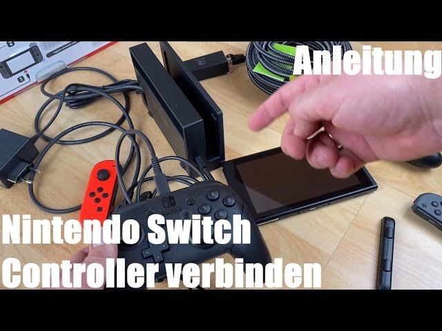 Nintendo Switch Controller verbinden (connecten / pairen) Joy-Con und Pro Controller Anleitung