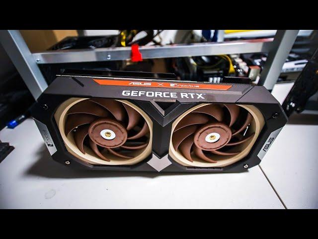 The THICKEST GPU I've ever used for mining Ethereum & more... Asus Noctua RTX 3070 LHR HASHRATES!