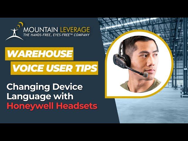 How to Load Languages Onto Talkman Device via SRX2/SRX3 Honeywell Headsets