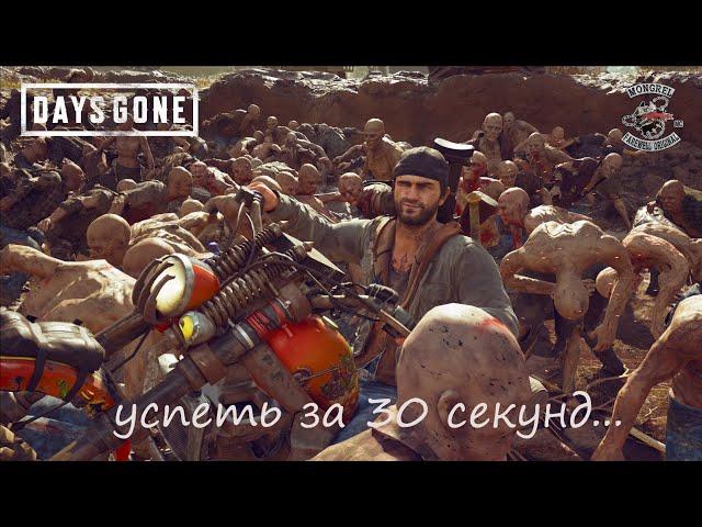 Days Gone Орда на ранчо Айрон-Бьютт - Успеть за 30 секунд (speedrun)