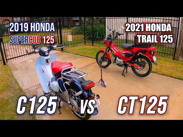 CT125: Honda Trail 125 vs Super Cub side-by-side comparisons