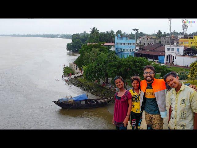 উলুবেড়িয়ার গঙ্গায় খুদে বন্ধুদের সাথে  Uluberia Kalibari Drone Shot Ganga Ghat Bengali Vlog Motovlog