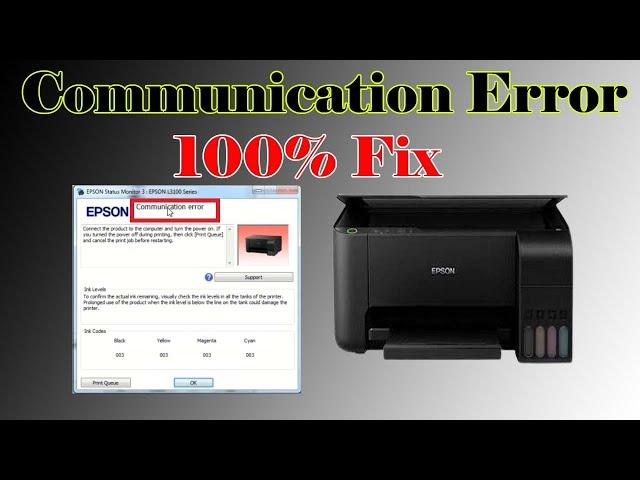 Communication Error || Epson printer Communication Error || How To Fix Epson Printer Communication