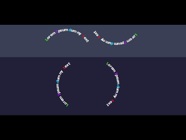 Text Set On a Circle in any position Using Only HTML & CSS & JS & jQuery - SFC