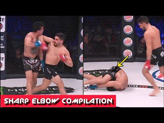 SHARP ELBOW KNOCKOUTS COMPILATION  HELLbows in MMA / HD 2024 HL