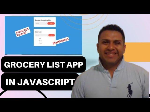 Grocery List App in Javascript | Coding Projects for Beginners Part 1 | Task App In JavaScript