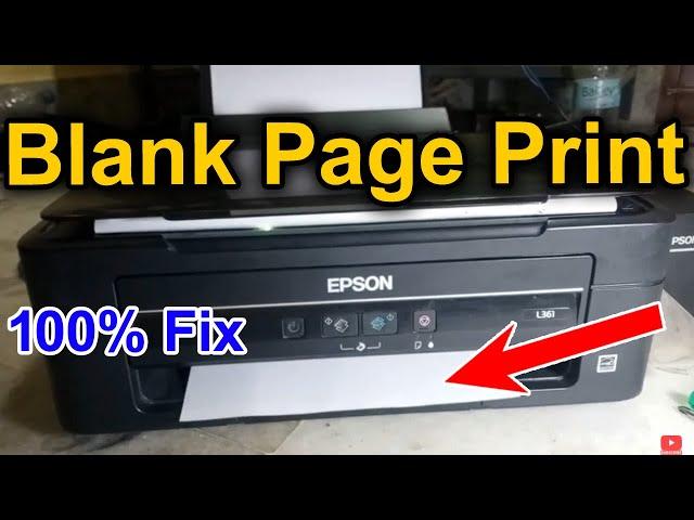 Epson Printer Blank Page Print L110 / L220 / L360 /  L380 || Printer Print Blank Page