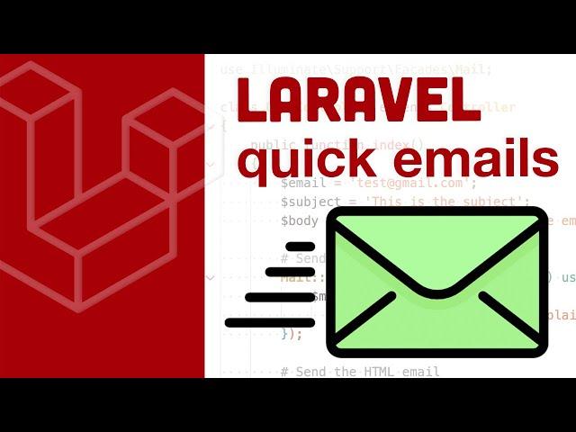 Send emails in Laravel without a Mailable class