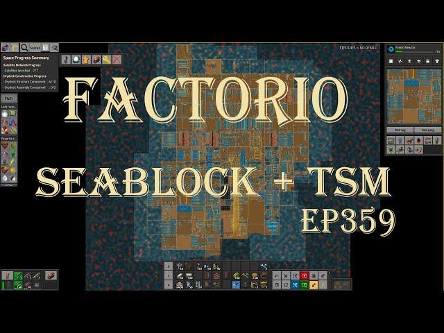 Factorio 1.1 Seablock + TSM EP359 Lead Ore