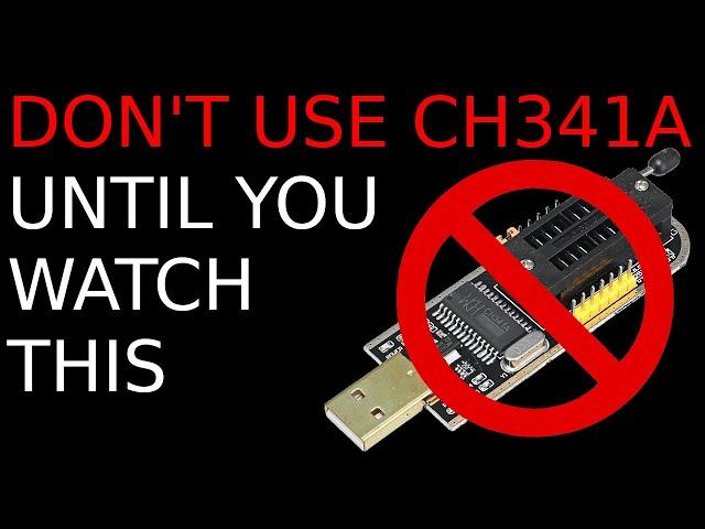 DON'T USE CH341A until you watch this!