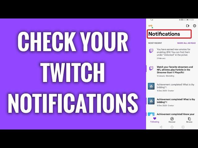 How To Check Your Twitch Notifications