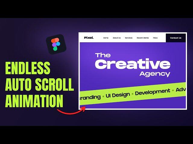 Create ENDLESS Auto Scrolling TEXT Animation in Figma | Figma Tutorial