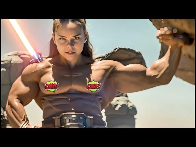 Rey Muscle Growth Song - AI Generated Music | Shehulk | muscle growth animation | Star Wars FMG