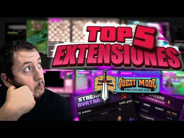 Las 5 MEJORES EXTENSIONES de TWITCH  MEJORA tu STREAM 2021