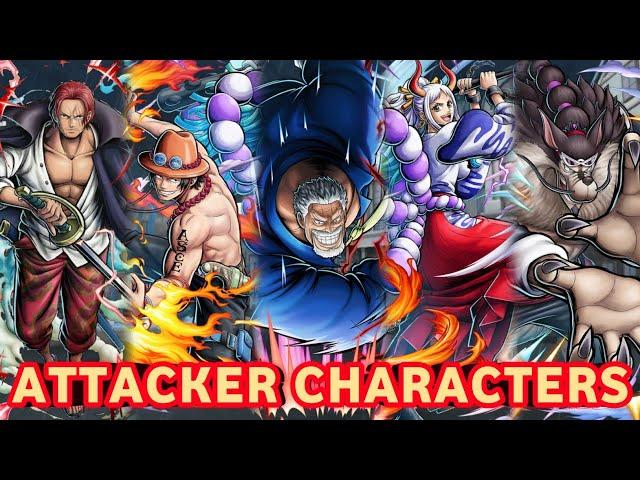 ATTACKER CHARACTERS GAMEPLAY | ONE PIECE BOUNTY RUSH