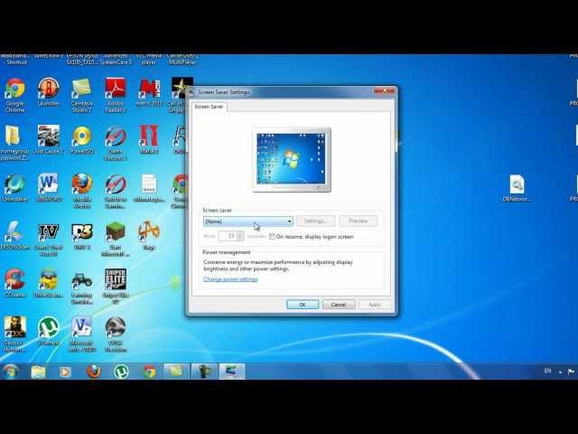 How to Change Windows 7 Screen Saver (HD)