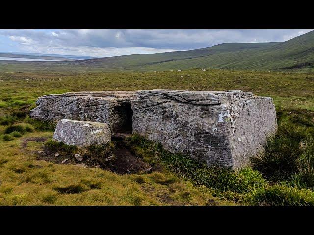 The megalithic chambered tomb  of Dwarfie Stane, Island of Hoy Orkney