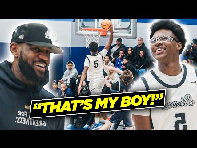 LeBron James IMPRESSED By Bryce James & Sierra Canyon!