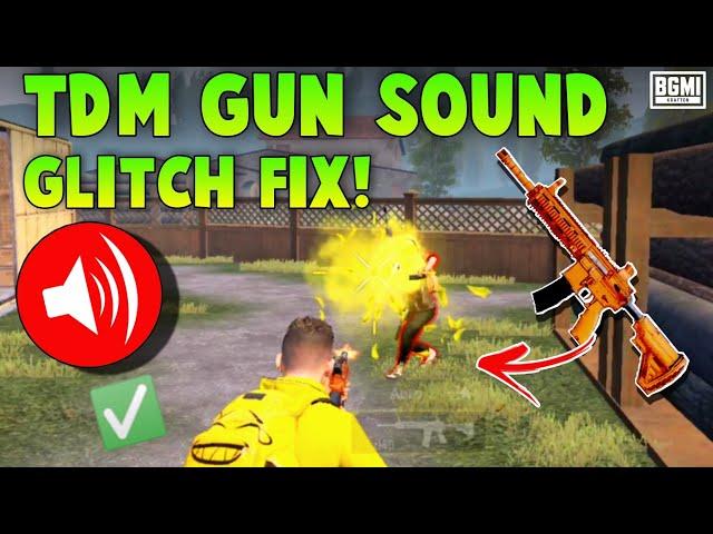 How To Fix Tdm gun sound glitch ||  Tdm gun sound glitch || Tdm gun sound nahi ata he