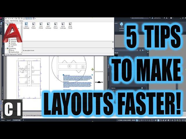 5 Must-Know AutoCAD Tricks to Create Layouts Faster! - New Layouts, Copy Layouts & Automation