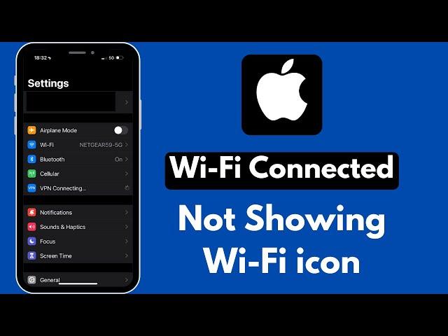 How To Fix Wifi Connected But Not Showing Icon iPhone