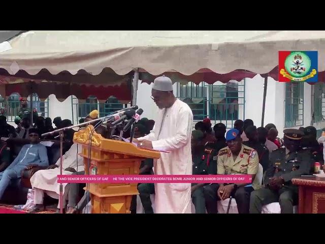 DECORATION CEREMONY OF SOME JUNIOR AND SENIOR OFFICERS OF THE GAMBIA ARMED FORCES AT DHQ IN BANJUL