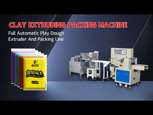 Automatic light clay modeling clay plasticine extruder and packing machine