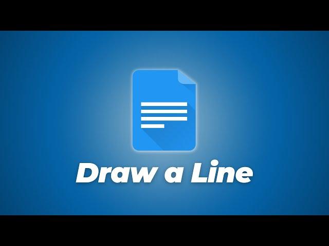 How to Draw a Line in Google Docs