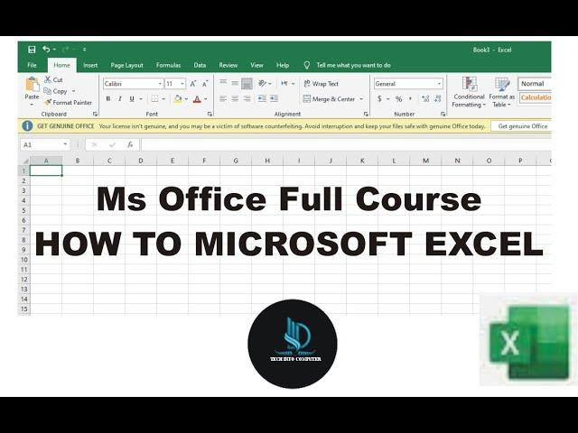 Microsoft Excel Full Course Hindi | Urdu  Introduction MS Excel Full Course info tech computer