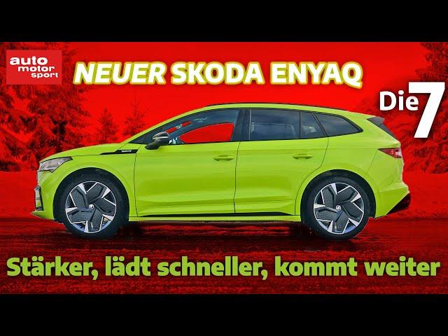 Skoda Enyaq Facelift - Stärker, lädt schneller, kommt weiter | auto motor und sport