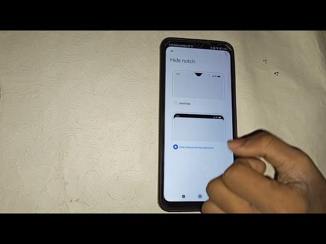 Redmi 10A me notch kaise unhide kare, how to unhide notch in Redmi 10A