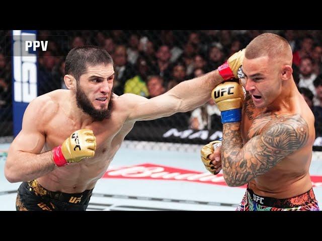 islam makhachev vs dustin poirier UFC 302 highlights