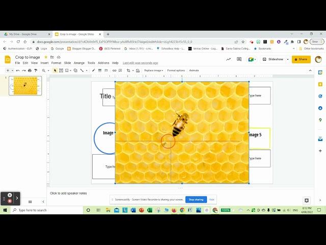 How to crop an image to a shape in Google Slides