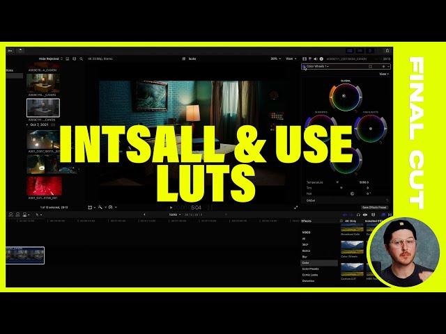 How to install and use LUTS in Premiere Pro, Final Cut, & Davinci Resolve