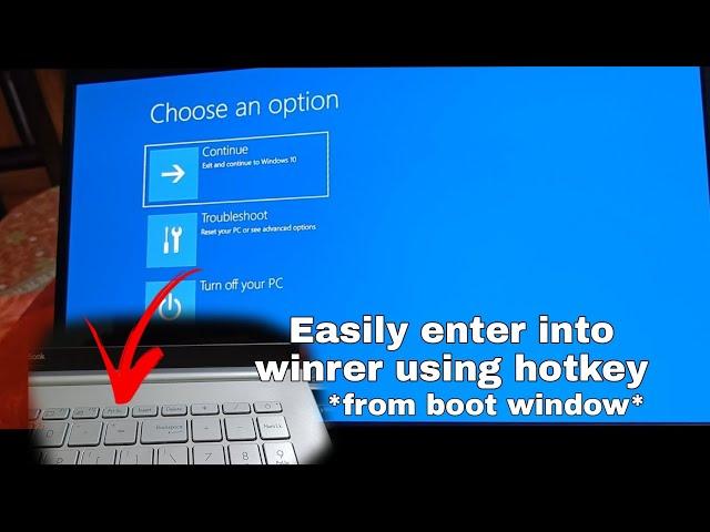 Enter into Windows recovery mode from BOOT using Hot Key.. press f12 | Asus Vivobook 15Oled