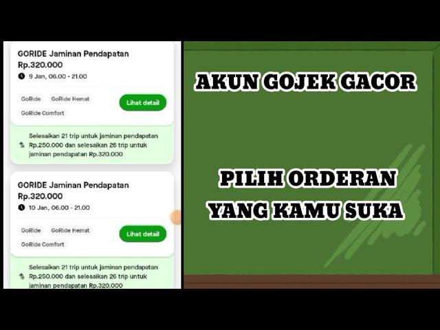 Akun gojek gacor tips dan trik #gojekgacor