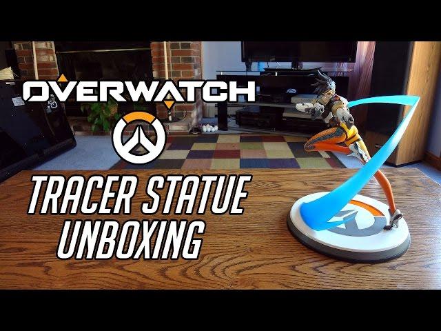 Overwatch Premium Polystone Tracer Statue Unboxing & Review - 2nd Run Fixed Face Version