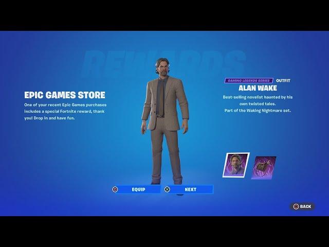 How To Get The ALAN WAKE Skin In Fortnite EARLY!