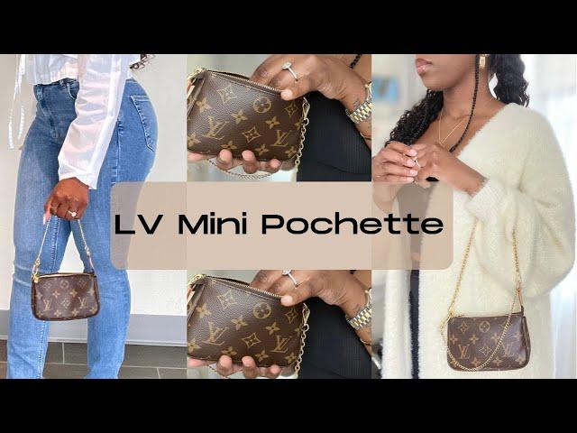 Louis Vuitton Mini Pochette 4 Month Review + Added Chain| Antonette Shay