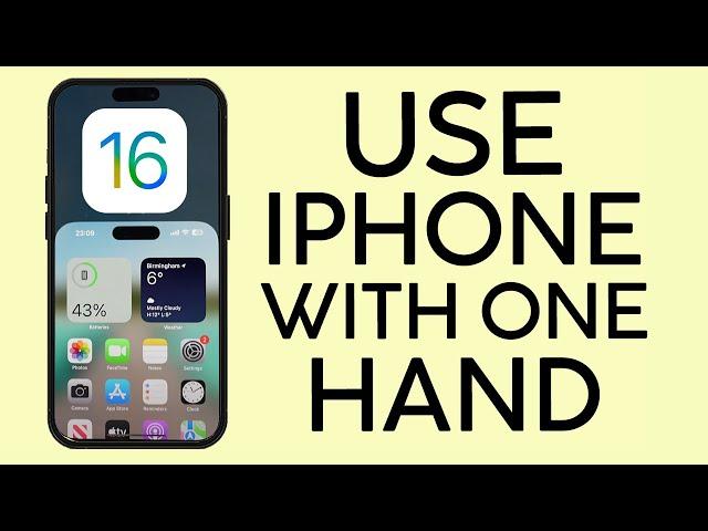 How to Enable One Handed Mode on Your iPhone | Use iPhone with One Hand 2023