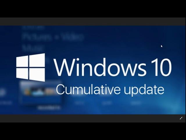 Windows 10 Cumulative update for Verson 1703 1709 and April 2018 1803 Released Bug fixes August 31st