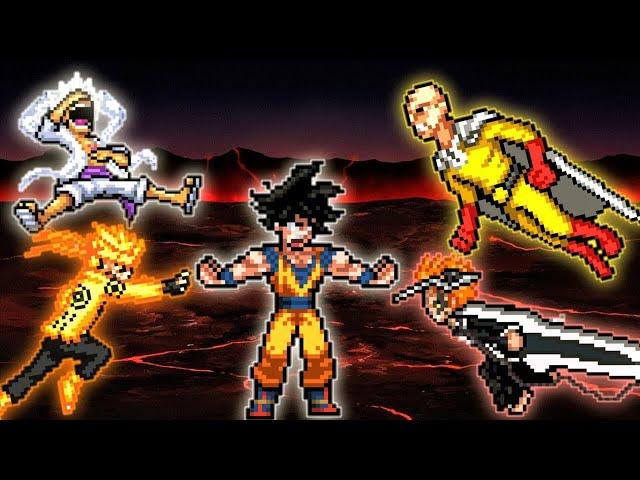 Goku DBS V2  OP VS Accurate Saitama OP & TC Luffy OP & Naruto V3  OP& Ichigo TYBW V3 OP in #mugen