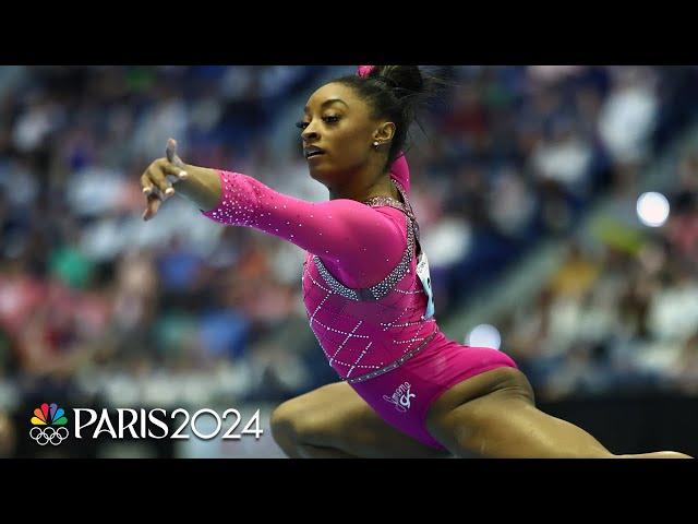 Simone Biles DOMINATES Core Hydration Classic in first meet of Olympic cycle | NBC Sports